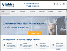 Tablet Screenshot of optrics.com
